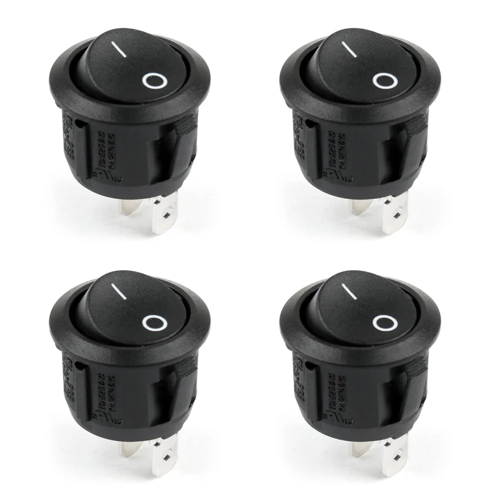 Rocker Switch R13 112A Round Boat Rocker Switch SPST 2Pin