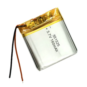 

10pcs 3.7V Polymer Lithium Battery 551525 551625 Toy Headphone Bracelet Heart Rate MP4 MP5 game machine driving recorder