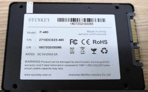 480G SSD