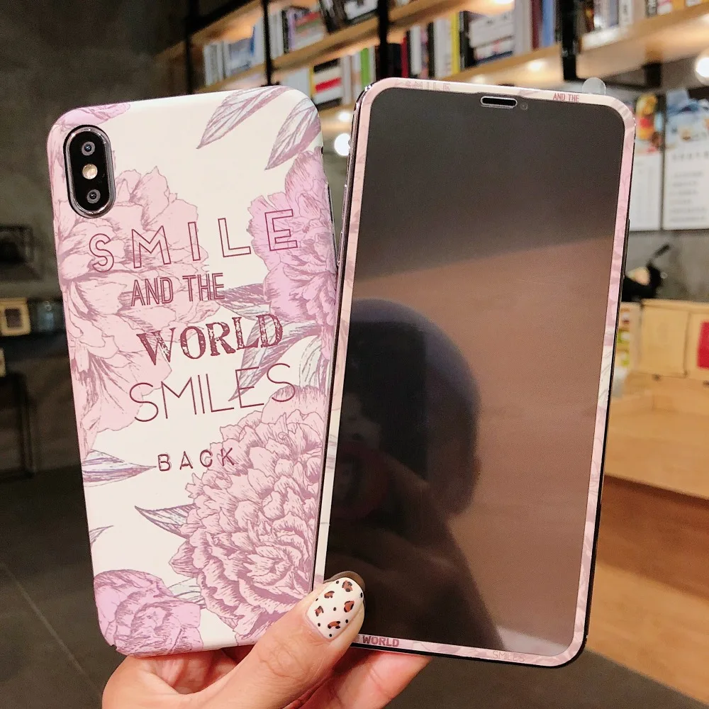 Для iPhone 11 Pro MAX мультфильм Улица Сезам цветок Закаленное стекло пленка + Жесткий ПК