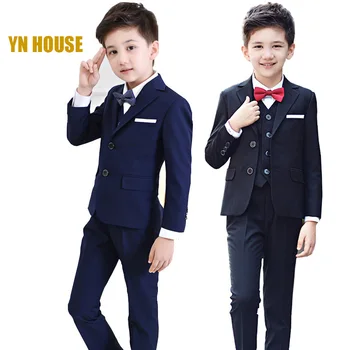 

2018 Full Regular Coat Boys Suits For Weddings Kids Prom Wedding Clothes For Children Clothing Sets Boy Classic Costume Dresses