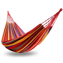 1 шт. портативный гамак, семейный туристический Кемпинг качели гамак, качели холст полоса кровать, размер 190x80 см