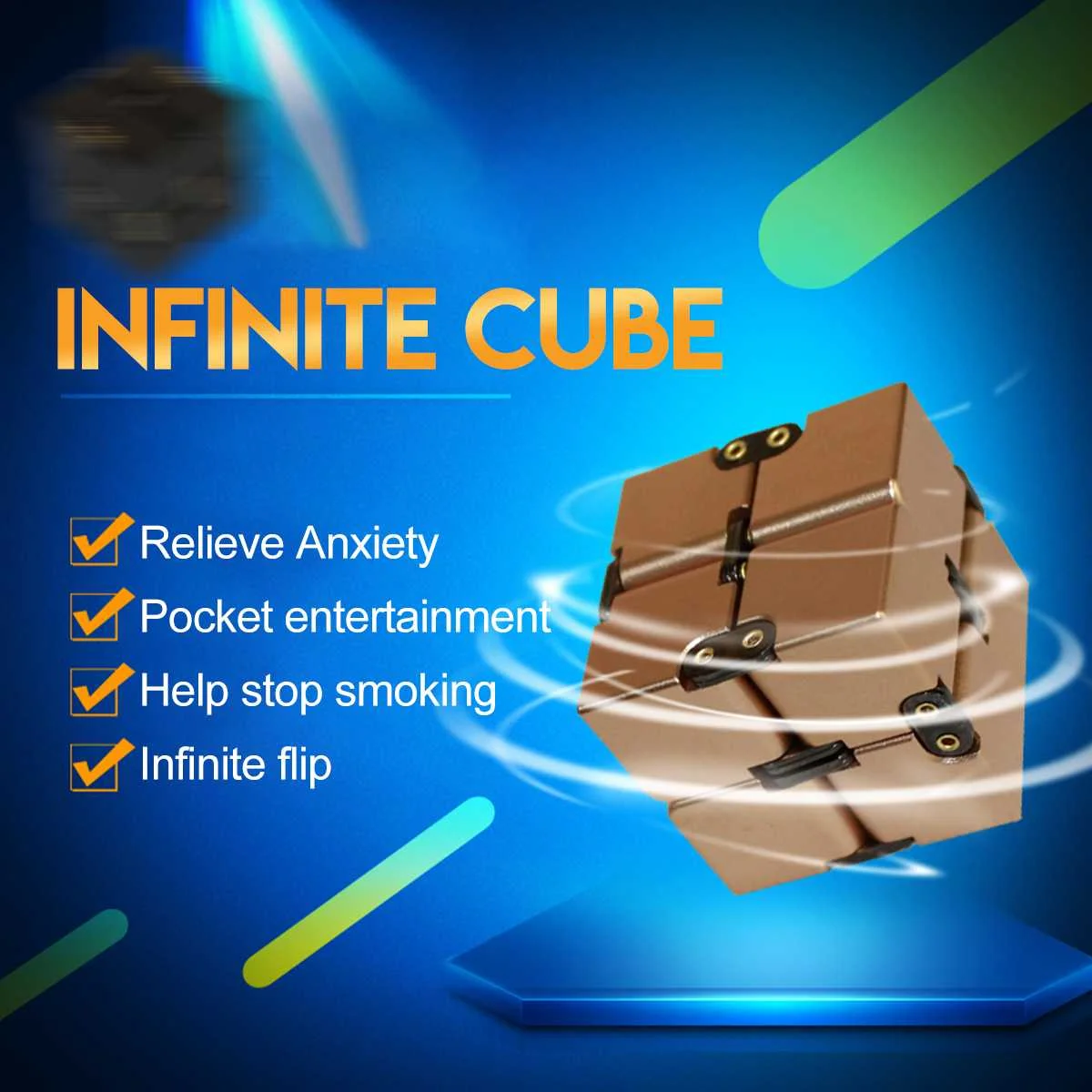 Мини-игрушки Infinit кубики для снятия стресса игрушка работы в офисе 4x4x4 см время