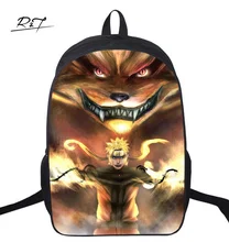 16 Inch Naruto Kids Backpack Mochila Children Student Schoolbag Male Travel Mochila Escolar Gift Kids