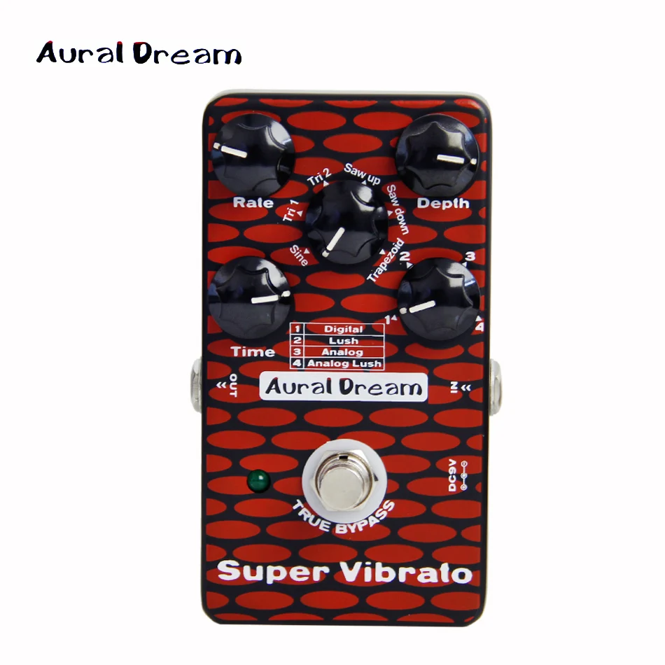 Звуковая мечта Super Vibrato цифровая педаль с 24 произвольной вибрацией|effects pedal|aural