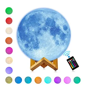 

Hangyue TV 3D Printing Creative Night Lamp Birthday Gift Remote Charging Home Moon Lamp 11CM/13CM/15CM/18CM/28CM
