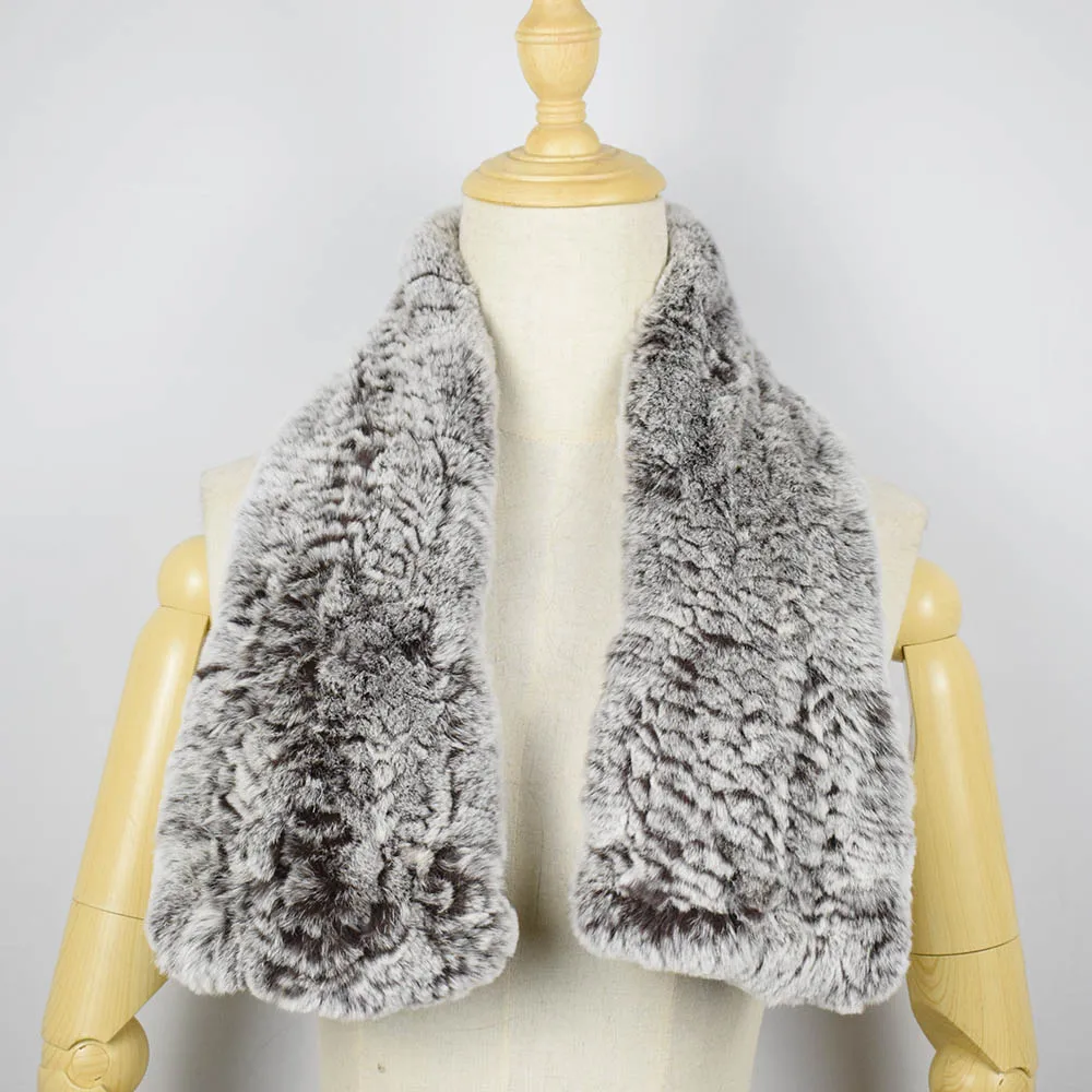 rex rabbit fur scarf short 5