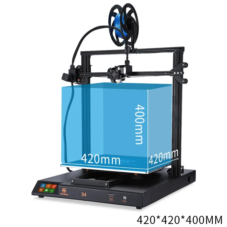 Простое управление MINGDA D4 3d широкоформатный принтер diy с функцией автоматического