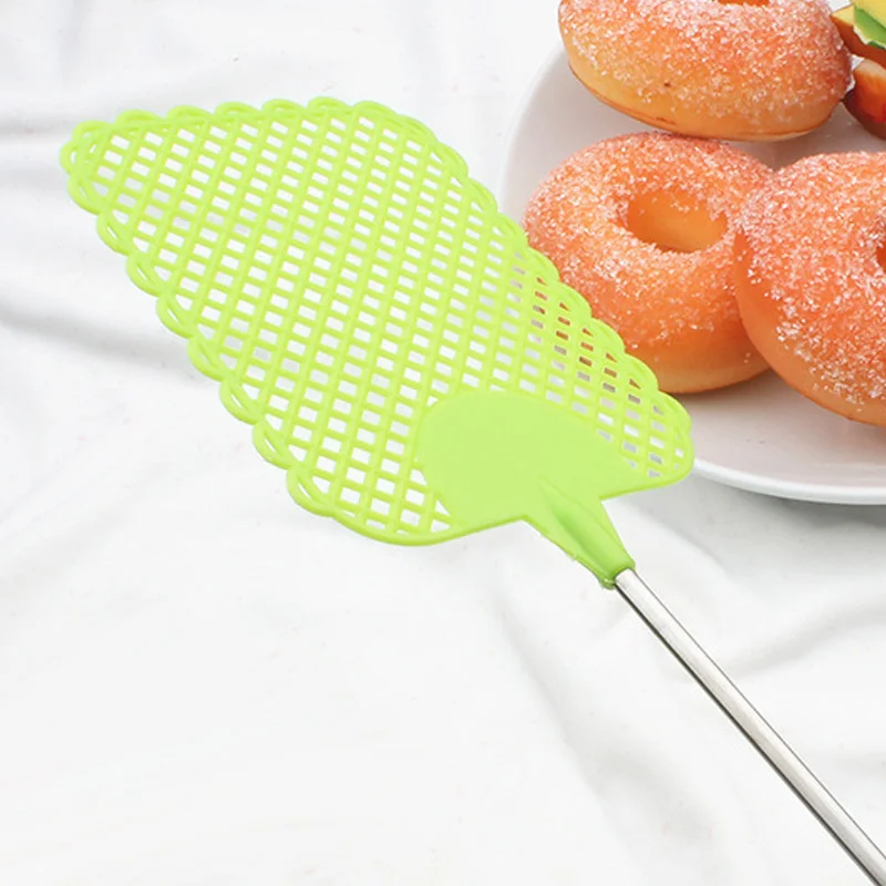 

3pcs Fly Extendable Swatter Strong Flexible Swat with Durable Telescopic Stainless Steel Handle &T8