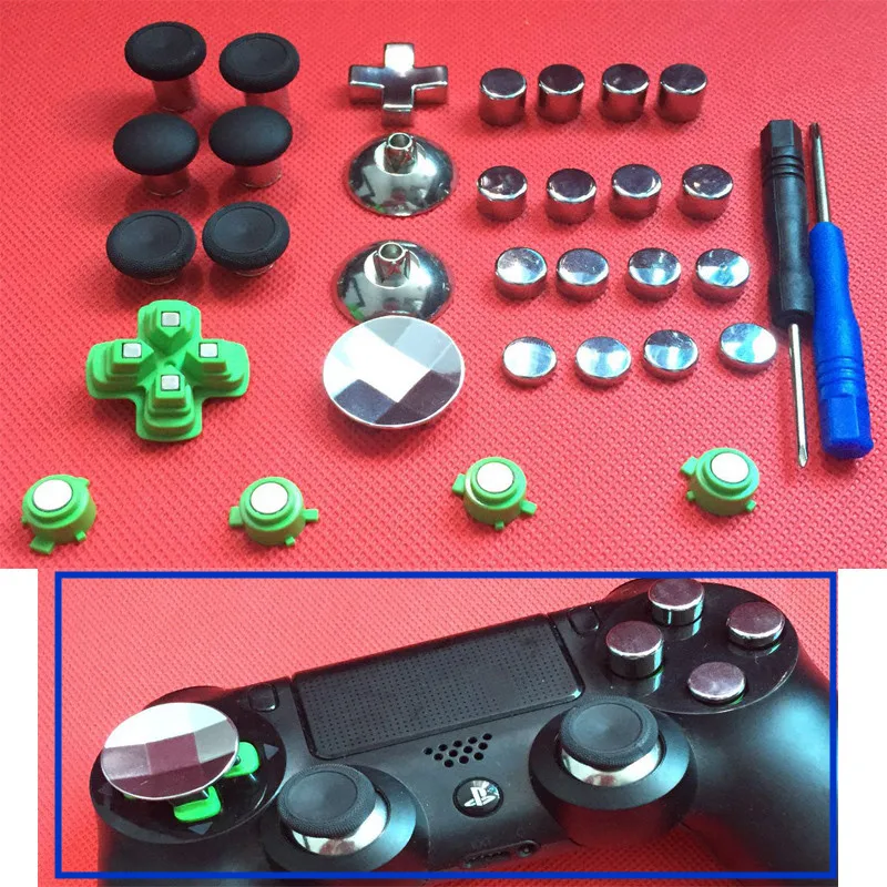 31pcs Enhanced Swap Metal Magnetic Thumbstick Joystick Thumb Stick Grip Cap For Sony PS4 Playstation 4