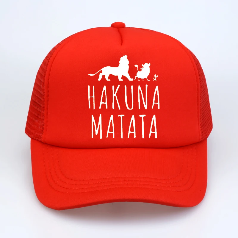 Кепка-бейсболка Lion King забавная шапка мужская Pumba Hakuna Matata Бейсболка крутая летняя сетчатая Кепка Дальнобойщика шляпа для мужчин