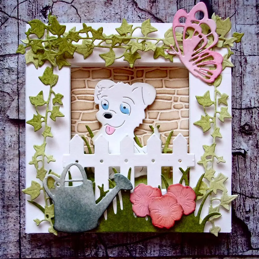 

Estel Photo Tray Frame Stitch Metal Cutting Dies Stencils for Scrapbooking Card Album Making Embossing Craft Knife Mold Template