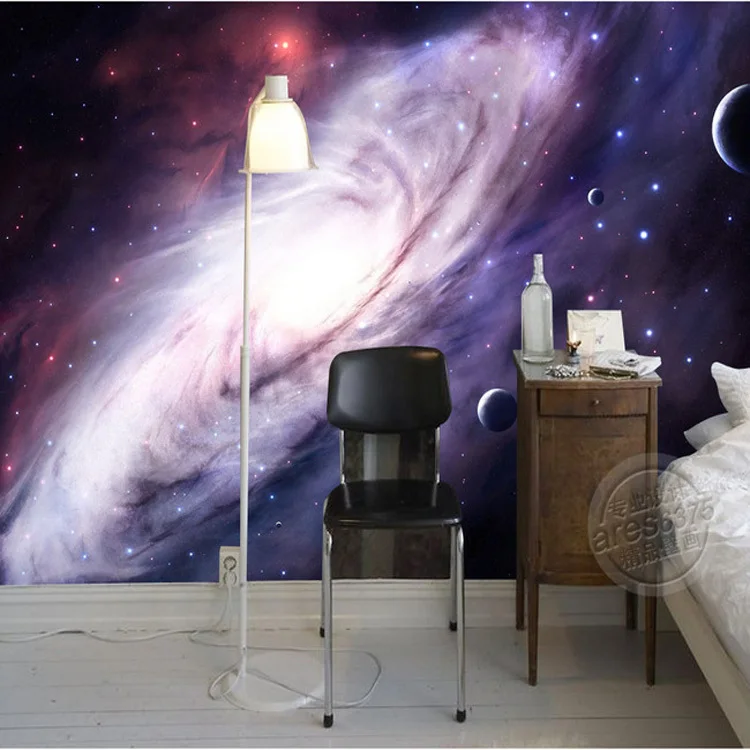 3d violet galaxy papier peint pour chambre charmante murale soie photo papier peint peinture murale art.jpg Peinture et papier peint pour chambre