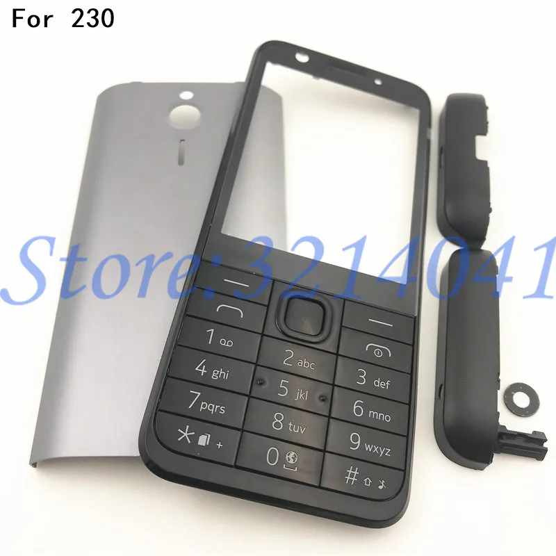 Оригинал для Nokia 230 230ds RM 1172 новый полный чехол телефона с английской