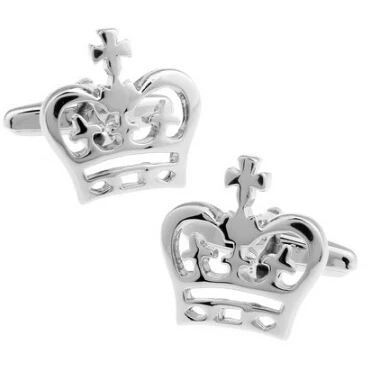

C-MAN Luxury shirt Silvery crown cufflink for mens Brand cuff buttons cuff links High Quality abotoaduras Jewelry