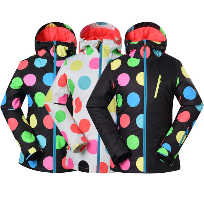 Free Shipping Women Snowboarding Jackets Winter Waterproof Solid Thick