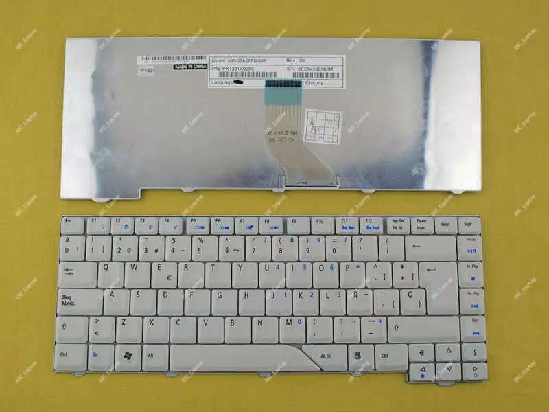 Новая SP испанская клавиатура Teclado Для acer Aspire 5715z 5720 5720g 5720z 5720zg 5910 5910g 5920g 5920G 5925g ноутбук серого и белого цвета