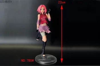 

1pcs New Anime Naruto Shippuden Gals Haruno Sakura Girls 1/7 scale PVC Action Figure Collection Model toy Doll Dropshipping 22CM