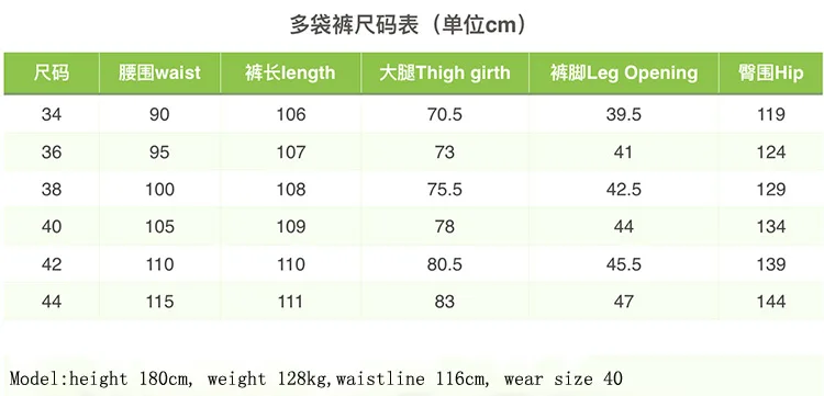 Pants-size
