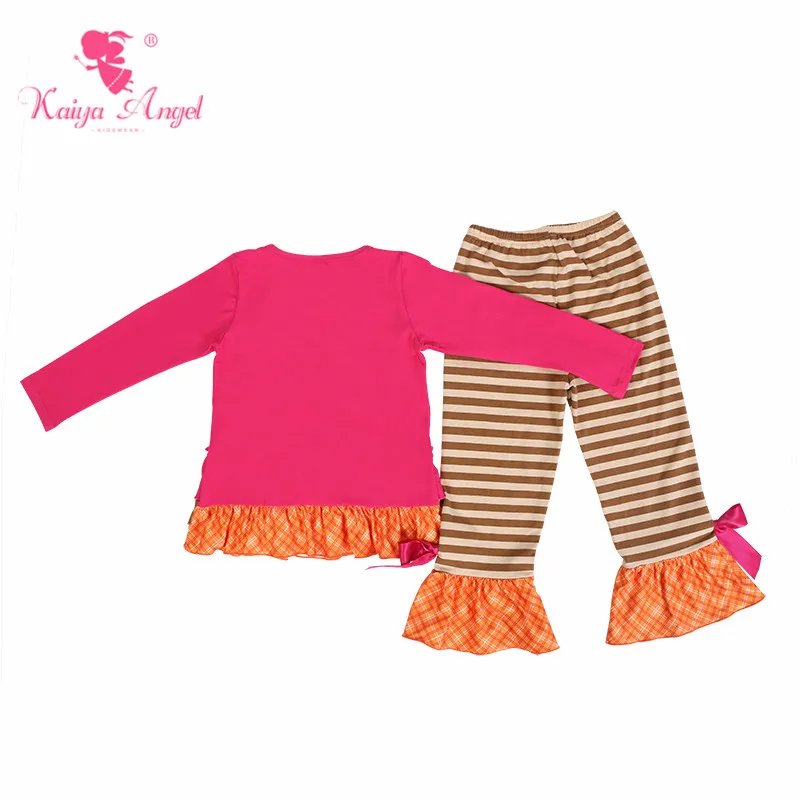 Kaiya Angel/костюмы на Хэллоуин; желтые и белые полоски с оранжевым бантом для новорожденных; Комбинезоны для маленьких девочек и мальчиков; летняя зимняя одежда