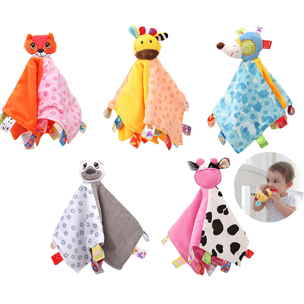 Newborn Soft Baby Animal Puppet Toy Gift Baby Comforter Blanket Stranger Things Toys For Children Baby Rattles Mobiles AliExpress