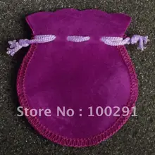 NO32! 500 шт/партия Темно-фиолетовый 7x9 см calabash Бархат овальные ювелирные изделия Подарочные Сумки смешанный цвет также приемлемо