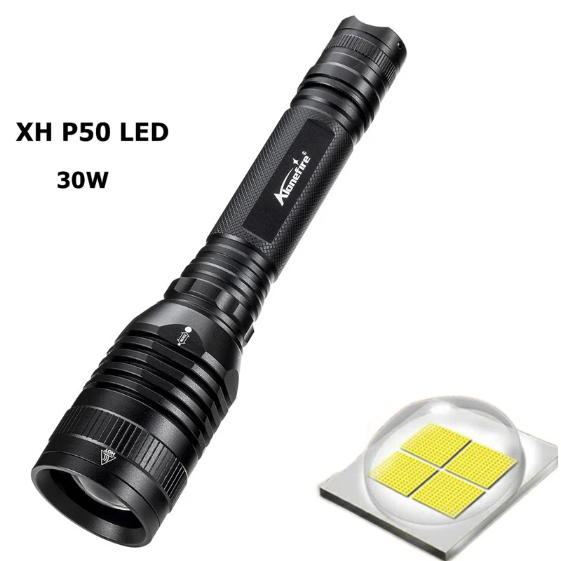 

Activefire CREE LED XHP50 Powerful LED flashlight Tactical Zoom torch Lantern Waterproof Zoomable flash lights camping lamp