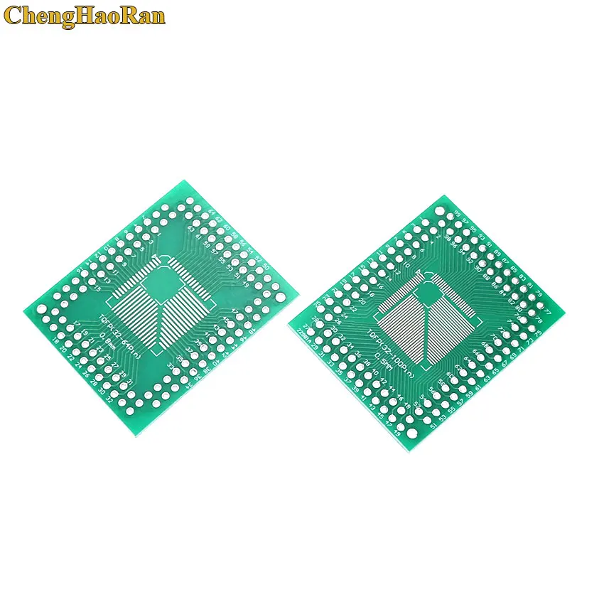 ChengHaoRan 2 шт. плата FQFP TQFP QFP 32 44 64 80 100 LQFP для DIP адаптер шаг платы QFP32 QFP4 QFP100 |