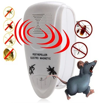 

EU/US Plug Ultrasonic Electronic Mouse Pest Repeller Cockroach Rat Traps Mice Mosquito Insect Repellents Killer Drop Shipping
