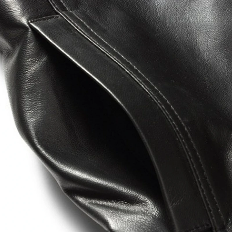 2018 Black Genuine Leather Moto Biker Jacket Men Streetwear Fashion Zipper Real Sheepskin Leather Bomber Jackets Male Clothes 2018 Black Genuine Leather Moto Biker Jacket Men Streetwear Fashion Zipper Real Sheepskin Leather Bomber Jackets Male Clothes