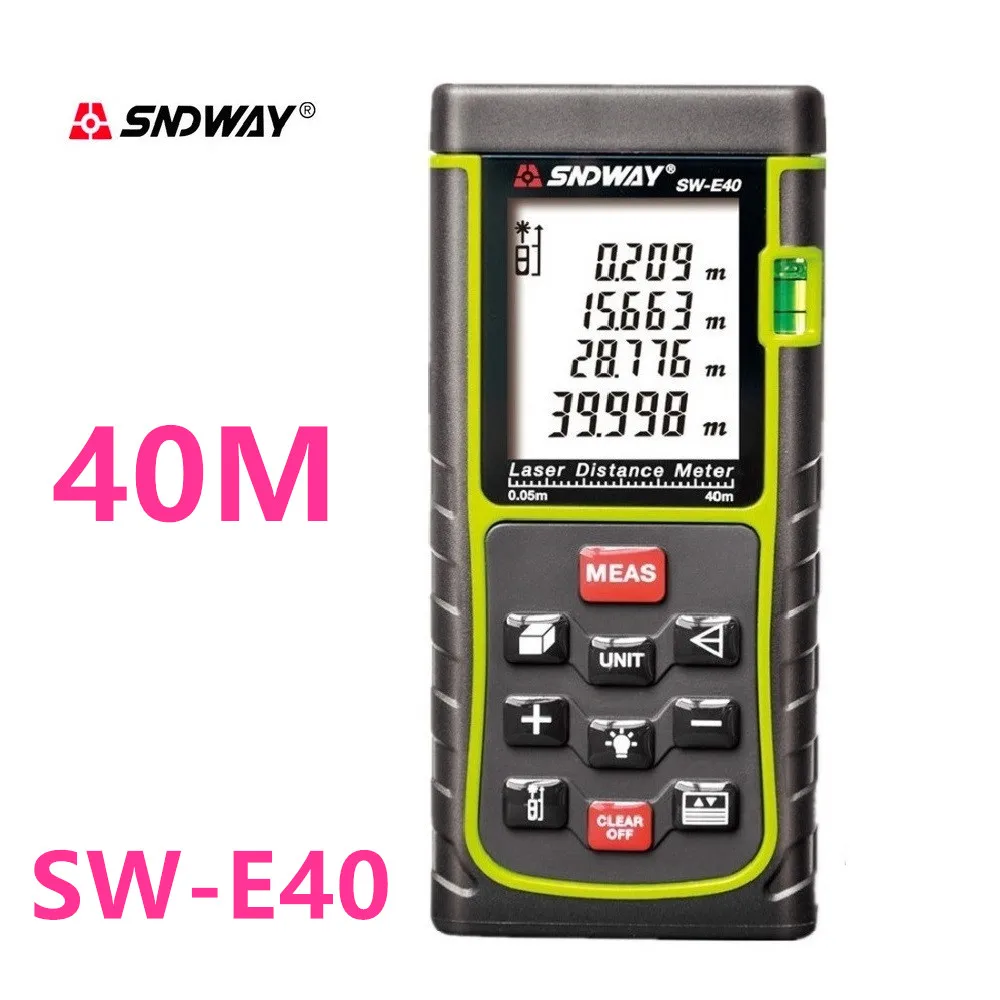 SNDWAY Digital Laser distance Meter 150M 100M 80M 60M 50M 40M Laser Rangefinder Range finder trena Laser Tape measure SNDWAY Digital Laser distance Meter 150M 100M 80M 60M 50M 40M Laser Rangefinder Range finder trena Laser Tape measure