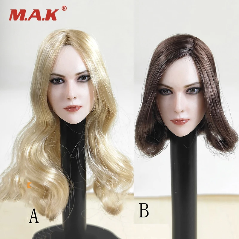 1//6 Super DUCK Brown Curls Hair European Girl Head Sculpt F 12/'/' Figure SDH005A
