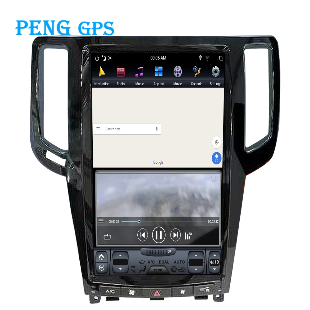 

Car Radio Player Tesla Vertical Screen For Inifiniti G25 G37 2007-2013 GPS Navigation Tape Recorder Headunit Multimedia Player