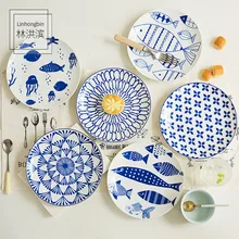 Sandwich Cake Plates Home Restaurant Tableware Pizza Bread Kitchen Tool Dinnerware Snack Food Ceramics Container pastry sandwich maker stainless steel puff pastry machine cake house western restaurant snack food snack equipment 220v 1pc