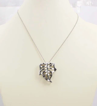 

Best Selling 316l Stainless Steel Fashion Necklace Hollow Out Silver Color Leaf Pendant Necklace Charm Leaf Locked