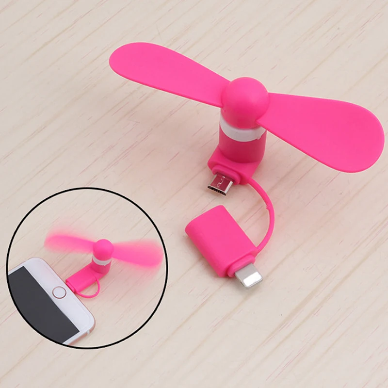 

FFFAS Mini Cool Micro USB Fan Mobile Phone USB Gadget Fans Tester For Apple iphone 5 5s 6 6s 7 plus HTC OPPO VIVO Meizu HTC LG