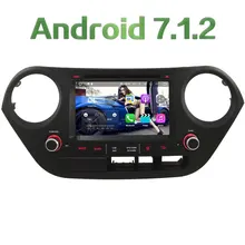 7” HD 2GB RAM Quad Core Android 7.1 Multimedia Car DVD Player Radio Stereo GPS Navi For Hyundai I10 LHD 2014-2017 4G DAB+ WiFi
