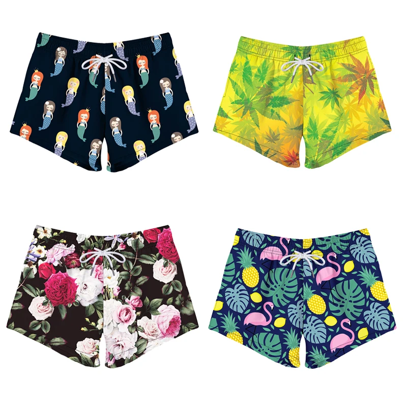 

Women's Yoga Shorts Quick-drying Print Fitness Running Elastic Tight Summer Gym Clothes Women Sport Shorts Workout Leggings