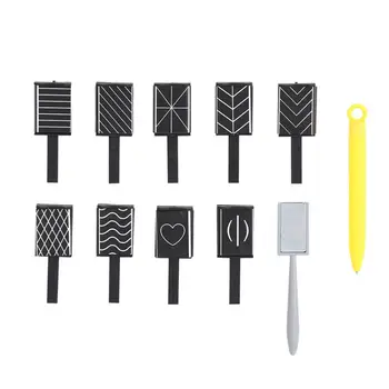 

11Pcs/Set 3D Cat Eye Magnetic LED Polish Soak Off UV Gel Magnet Stick Manicure Manicure Pedicure Nail Art Tools