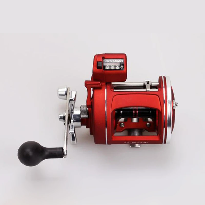 

2017 NEW Red Right Left Hand Bait Casting Fishing Reel with counter 12BB High-strength body cast drum wheel