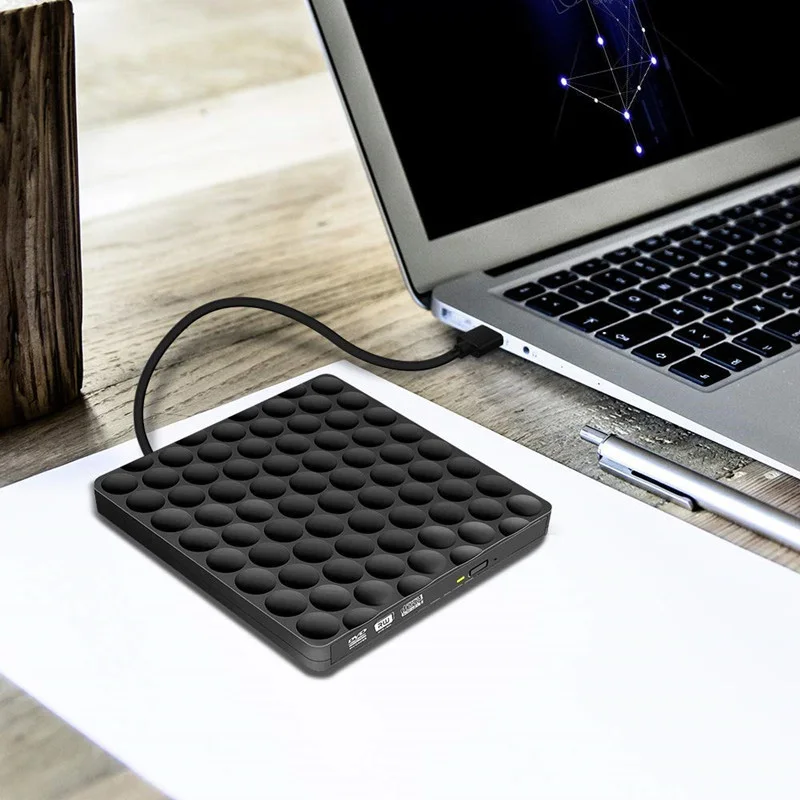 Внешний Usb 3,0 Cd Dvd Rom плеер оптический привод Dvd горелки ридер Dvd рекордер Plug And Play