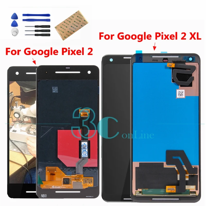 

For Google Pixel 2 XL LCD Display Touch Screen for Google Pixel2 XL 2 XL2 LCD Digitizer Assembly Replacement Repair Spare Parts