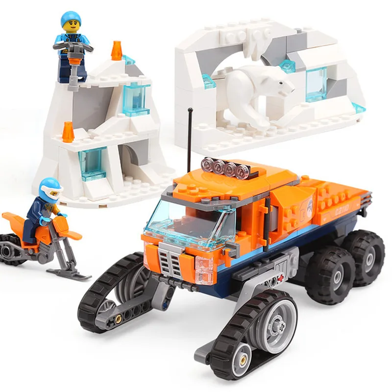 

2018 New City Arctic Scout Truck Set Compatible Legoingly 60194 Citys Model Building Blocks Bricks Kids Toys Birthday Gifts Car