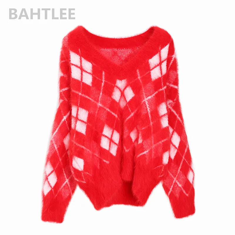 BAHTLEE Winter Women's Angora Knitted Pullovers