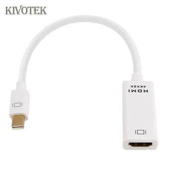 

KIVOTEK 2PCS/LOT 4K*2K Mini DisplayPort HDMI Adapter DP To Hdmi Converter cable Display Port Dp Cable For Apple Mac Macbook Pro