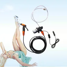 Автомобильная мойка 12 В высокого давления Бытовая портативная все медная мойка машины. Самопомощи мини щетки 12V автомобильный насос AOTU шайба