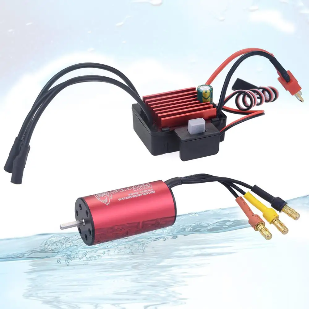 Бесщеточный двигатель SURPASSHOBBY KK Combo 2040 2280KV 3200KV 3900KV 4480KV с 35A ESC для Traxxas HSP Tamiya Axial 1/16 1/18