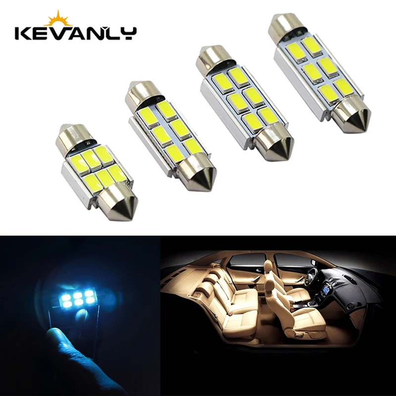 

1Pcs C5W Led Festoon Canbus 31mm 36mm 39mm 41mm Error Free 5630 5730 6 LED SMD interior Reading Bulb Dome Lamp Car Styling Light
