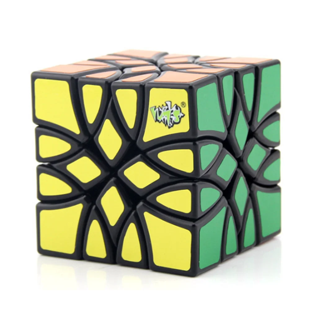 

Newest Lanlan Magic Cube Puzzle Black base Cubo Magico Speed Cube Professional Triangle Shape Twist Educational Toys Game