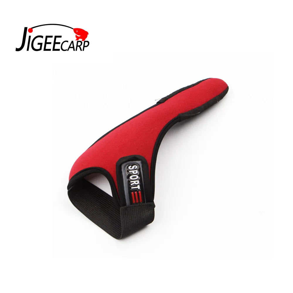 

JIGEECARP 1PC Fishing Finger Glove Casting Finger Stall Morpted Pull Durable and Skid Resistant Terminal Fishing Gloves Red